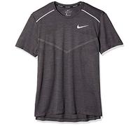 Nike M NK TECHKNIT CL Ultra Top SS Camiseta de Manga Corta, Hombre, Black/Thunder Grey/Reflective, L