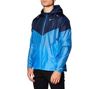 Nike M Nk Windrunner Jkt Sport Jacket, Hombre, pacific blue/obsidian/(reflective silv), M