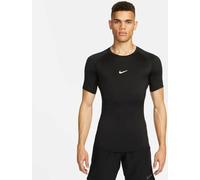 Ropa compresiva Nike Pro Dri-FIT Tight Short-Sleeve Fitness Top - black/white L