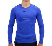 Nike M NP Top LS Comp Long Sleeved t-Shirt, Hombre, Game Royal/Black/Black, XL