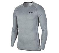 Nike M NP Top LS Tight Camiseta de Manga Larga, Hombre, Smoke Grey/lt Smoke Grey/Black