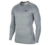 Nike M NP Top LS Tight Camiseta de Manga Larga, Hombre, Smoke Grey/lt Smoke Grey/Black, XL