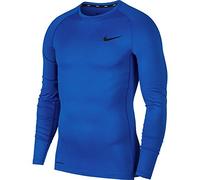 Nike M NP Top LS Tight Long Sleeved t-Shirt, Hombre, Game Royal/Black, 4XL-T