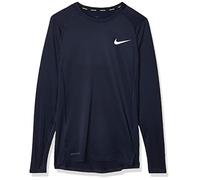 Nike M NP Top LS Tight Long Sleeved t-Shirt, Hombre, Obsidian/White, 3XL