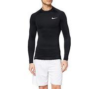 Nike M NP Top LS Tight Mock Long Sleeved t-Shirt, Hombre, Black/White, 3XL