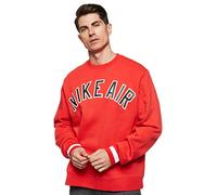 Nike M NSW Air Crew FLC Camiseta de Manga Larga, Hombre, Rojo (University Red), XL