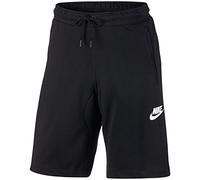 Nike M Nsw Av15 Short Flc Pantalón Corto, Hombre, Negro (Black/White), L