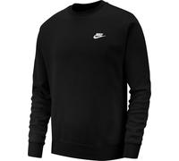 Nike - Sudadera Sportswear Club Crew Fleece, Unisex, Black-White, XL