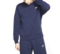 Nike M NSW Club CRW BB Sudadera, Hombre, Azul (Midnight Navy/White), XL