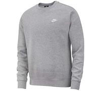 Nike M NSW Club CRW BB Sudadera, Hombre, Gris (Dk Grey Heather/White), 4XL