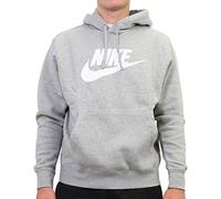 Nike M NSW Club Fleece Graphic Sudadera con Capucha, Hombre, Gris (Dark Grey Heather/Matte Silver/White)