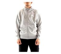 Nike M NSW Club Hoodie FZ Ft Sweatshirt, Hombre, Dk Grey Heather/Matte Silver/White, XL