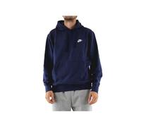 Nike M NSW Club Hoodie Po BB Sudadera con Capucha, Hombre, Azul (Midnight Navy/Midnight Navy/White), L-T