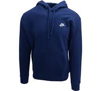 Nike M NSW Club Hoodie Po BB Sweatshirt, Hombre, Midnight Navy/Midnight Navy/White, XL