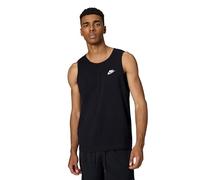 Nike M NSW Club - Tank Tank Top, Hombre, Black/White, S