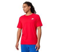 Nike M NSW Club tee Camiseta, Hombre, University Red White, S