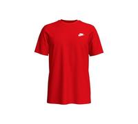 Nike M NSW Club tee T-Shirt, Hombre, University Red/White, L