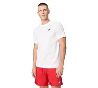 Nike M NSW Club tee T-Shirt, Hombre, White/Black, 2XL