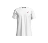 Nike M NSW CLUB TEE T-shirt, Hombre, white/black/university red, XS