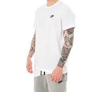 Nike M Nsw Club Tee T-shirt, Hombre, White/ Black, XS