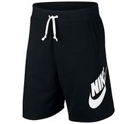 Nike M Nsw He Short Ft Alumni - Pantalones Cortos, Hombre, Negro (Black/ Black/ White/ White), 3XL-T