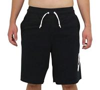 Nike M Nsw He Short Ft Alumni - Pantalones Cortos, Hombre, Negro (Black/ Black/ White/ White), XL