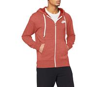 Nike M NSW Heritage Hoodie FZ Sweatshirt, Hombre, firewood Orange/htr/Sail, M