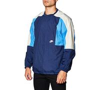 Nike M NSW Jkt Wvn Crew CB Sport Jacket, Hombre, Midnight Navy/Pacific Blue/Light Bone/(White), XL