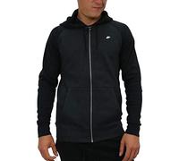 Nike M NSW Optic Hoodie FZ Sweatshirt, Hombre, Black/Htr/Black, 2XL