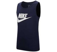 Nike M NSW Tank Icon Futura Top, Hombre, Obsidian/White, 2XL-T