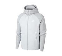 Nike M NSW TCH FLC Hoodie FZ Sweatshirt, Hombre, Pure Platinum/lt Smoke Grey/(White), XL
