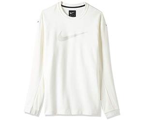 Nike M NSW TCH PCK Crew Knit Long Sleeved t-Shirt, Hombre, Sail/Light Bone/Black, M
