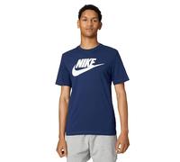 Nike M NSW tee Icon Futura Camiseta, Azul (Midnight Navy/White), XS Hombre