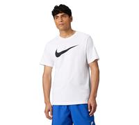 Nike M NSW tee Icon Swoosh T-Shirt, Mens, White/(Black), 2XL