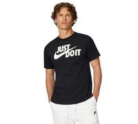 Nike M NSW tee Just Do It Swoosh T-Shirt, Hombre, Black/White, XS