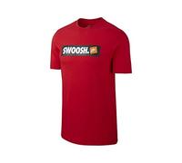 Nike M NSW tee Swoosh Bmpr Stkr T-Shirt, Hombre, University Red/(White), S