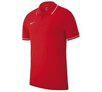 Nike M Polo TM Club19 SS Camiseta de Manga Corta, Hombre, University Red/White