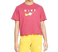 NIKE Manga Court t -Shirt à froufrous do1351 666 Rose, Camisetas Mujer, Rose,