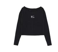 Nike - Manga Larga Air Logo Tee Negro/Blanco - Sport - Mujer - Negro - M -