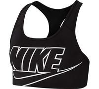 NIKE Med Futura Bra Sports Bra, Mujer, Black/(White), XS