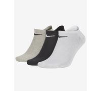 Nike Medias Fantasmas Ligero Dri-Fit (3 Pares ),Unisex - 901 (Blanco / Negro / G