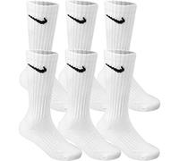 NIKE Men/'s Performance Cotton Cushioned Crew Socks, 6 Pair Medium (Shoe Size 6-8) (White) Six Pack