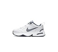 NIKE Men's Air Monarch Iv Gymnastics Shoe, White Midnight Navy Metallic Silver, 13 UK
