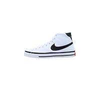 Nike Men's Court Legacy Mid Canvas Tennis Shoe, Bianco Nero, 44.5 EU