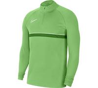 NIKE Mens Dril Top M Nk DF Acd21 Dril Top, Lt Green Spark/White/Pine Green/White, CW6110-362, S
