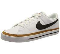 NIKE Court Legacy, Low Top Hombre, White/Black-Desert Ochre, 40.5 EU