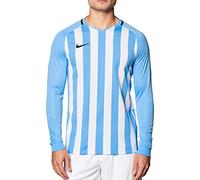 Nike Men's Striped Division III Football Jersey Long Sleeved t-Shirt, Hombre, Black/White/White/(Black), L