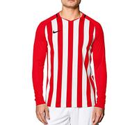 Nike Men's Striped Division III Football Jersey Long Sleeved t-Shirt, Hombre, Black/White/White/(Black), M