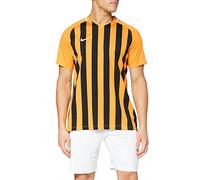 Nike Mens Striped Division III Football Jersey Short Sleeve Top, Hombre, University Gold/Black/White/White, 2XL
