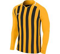 Nike Men's Striped Division III Football Long Sleeved t-Shirt, Hombre, Black/White/White/(Black), M